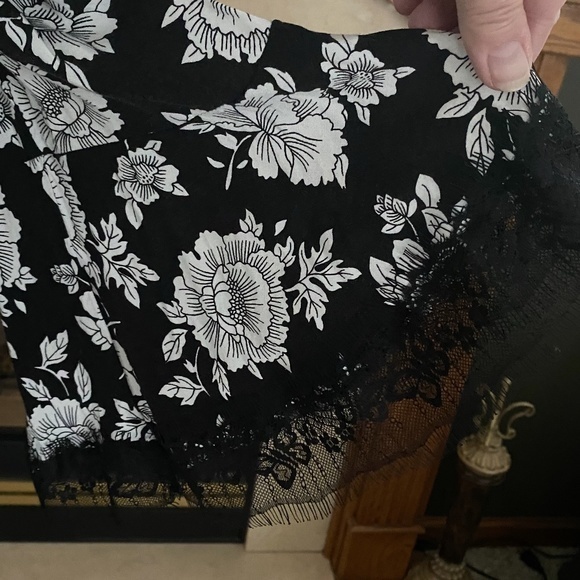 Bongo Draped Neckline Black/White Dress Juniors‎ L - Picture 6 of 14